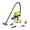 Karcher WD 3 PS V-17/4/20 EU - Nat- en droogzuiger - 1000 W 17 l RVS - Geel