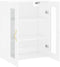 vidaXL - Hangkast - 69,5x34x90 - cm - hoogglans - wit