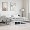 vidaXL - Bedframe - met - hoofdbord - metaal - wit - 200x200 - cm