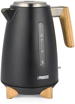 Princess 236061 - Waterkoker - 1,7L 3000W Droogkookbeveiliging - Beige/Zwart