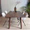 Old Inn - Eetkamertafel Mango walnoot met houten poot 200x100 cm