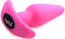 XR Brands Vibrating Silicone Butt Plug with Remote Control pink
