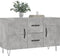 vidaXL - Dressoir - 100x36x60 - cm - bewerkt - hout - betongrijs