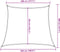 vidaXL - Zonnezeil - 160 - g/m² - 4/5x4 - m - HDPE - crèmekleurig
