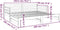 vidaXL - Slaapbank - uitschuifbaar - massief - grenenhout - wit - 2x(90x190) - cm