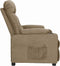 vidaXL Leunstoel stof taupe
