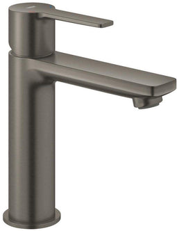 GROHE Lineare - wastafelkraan s-size - waterbesparend - met push open waste - hard graphite geborsteld (antraciet)