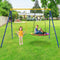 Coast Schommelset - Buitenschommel met 2 schommels - 257 x 183 x 183 cm Groen/Zwart (2 stuks)