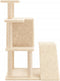 vidaXL - Kattenmeubel - met - sisal - krabpalen - 97 - cm - crèmekleurig