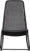 WOOOD Tom Schommelstoel Buiten - Rattan - Zwart - 97x51x95