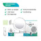 Make-Up Spiegel - Batterij - Chroom - 1-5x Vergroting