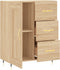 vidaXL - Dressoir - 69,5x34x90 - cm - bewerkt - hout - sonoma - eikenkleurig