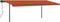 vidaXL - Luifel - automatisch - met - LED - en - windsensor - 6x3,5 - m - oranje - bruin