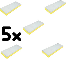 Synx Tools Spons set van 5 voor vloermopset- vloermop met steel - vloermoppen - mop - dweilsysteem - dweilen - dweilstok - Dweilset - Voor Synx Tools 8720929240616