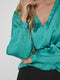Vila Viellette - Blouse V-neck L/s - Groen (2023)