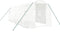 vidaXL - Tuinkas - met - stalen - frame - 12 - m² - 6x2x2 - m - wit