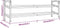 vidaXL - Schoenenrek - met - 2 - schappen - verlengbaar - 119x24x37 - cm