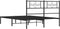 vidaXL - Bedframe - met - hoofdbord - metaal - zwart - 160x200 - cm