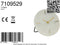Light & Living MORENO - Tafelklok - Ø20 cm - Wit