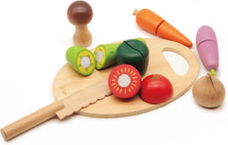 Classic World World World Houten Snijgroenten met Mes en Snijplank