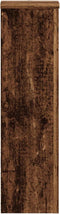 vidaXL - Plantenstandaards - 2 - st - 17x17x60 - cm - bewerkt - hout - oud - houtkleurig