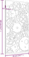 vidaXL - Wanddecoratie - tuin - tandwielontwerp - 105x55 - cm - cortenstaal