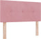 vidaXL - Hoofdbord - met - Knopen - Roze - 100 - cm - Velours