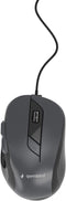 Gembird MUS-6B-01 - Optische muis - 6 knoppen - Zwart Grijs