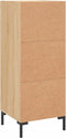 vidaXL - Dressoir - 34,5x34x90 - cm - bewerkt - hout - sonoma - eiken