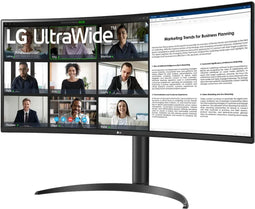 LG 34WR55QK-B - 34" Ultrawide Monitor - QHD 3440x1440 - 100Hz - USB-C - Zwart