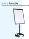 BRASQ Flipover Verrijdbaar Deluxe - 70x100 cm - Verstelbaar - Magnetisch - Zwart