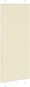 vidaXL - Plissé - rolgordijn - 85x200 - cm - stofbreedte - 84,4 - cm - polyester - crème