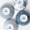 Laura Ashley Blueprint Collectables Kommen set van 4 - Schaaltjes - Ø16cm - Assorti