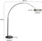 Steinhauer Ringlux 4130ZW - Booglamp - 4000 Lumen dimbaar - Zwart
