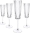 Laura Ashley Glass Collectables Champagneglazen set van 4 - Mondgeblazen - Helder - 21 cl.