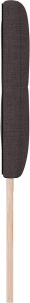 vidaXL - Hoofdbord - met - knopen - Donkerbruin - 200 - cm - Stof