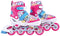 Move Fast Skates Junior - Verstelbaar - Semi-softboot - Roze - Wit - Blauw