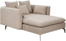 CHARMES - Chaise Longue - Taupe - Polyester