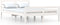 vidaXL - Bedframe - massief - hout - wit - 120x200 - cm