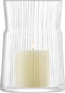 L.S.A. - Gio Line Kandelaar 18,5 cm met Kaars - Glas - Transparant -