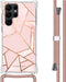 iMoshion Hoesje Geschikt voor Samsung Galaxy S22 Ultra Hoesje Met Koord - iMoshion Design Hoesje met Koord - Roze / Pink Graphic