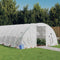 vidaXL - Tuinkas - met - stalen - frame - 32 - m² - 8x4x2 - m - wit