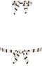 Beachlife Identity - Triangel bikinitop - Uitneembare padding - Grijs/Wit/Gestreept