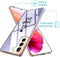 imoshion Hoesje Geschikt voor Samsung Galaxy S21 FE Hoesje Siliconen - imoshion Design hoesje - Transparant / Zwart / Live Laugh Love
