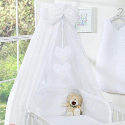 My Sweet Baby Hemel - Sluierset 100% Katoen - Romantische Look - Wit (3-delig)