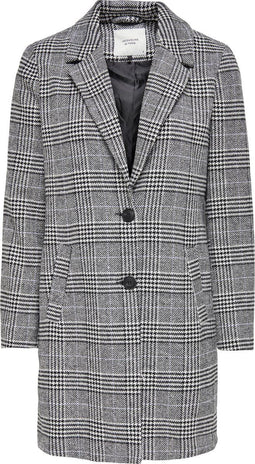 JACQUELINE DE YONG JDYNEWEMMA - Dames Jas - Lange mouwen - Knoopsluiting - Check print - Maat L