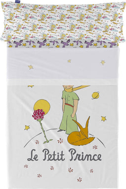 Set beddengoed HappyFriday Le Petit Prince Ses amis Multicolour Bed van 80/90 2 Onderdelen