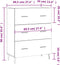vidaXL - Dressoir - 69,5x34x90 - cm - bewerkt - hout - sonoma - eikenkleurig
