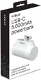 Celly PBC5000WH - Powerbank - 5000mAh - USB-C - Wit