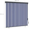 vidaXL - Rolgordijn - voor - buiten - 160x250 - cm - blauw - en - wit